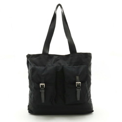 PRADA Prada Tote Bag Shoulder Nylon Leather NERO Black