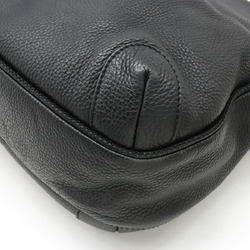 CHANEL Tassel Tote Bag Shoulder Leather Black