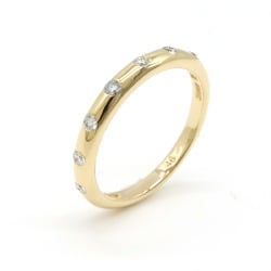 BVLGARI Bulgari Fedi Wedding Ring Marriage K18YG 750YG Yellow Gold 7PD Diamond #46 Size 6