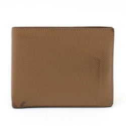 HERMES MC2 Galilei Bi-fold Wallet, Epsom Leather, Arzan, Brown, □Q Stamp