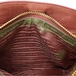 PRADA VITELLO SHINE Tote Bag, Handbag, Shoulder Leather, Pink BN2533