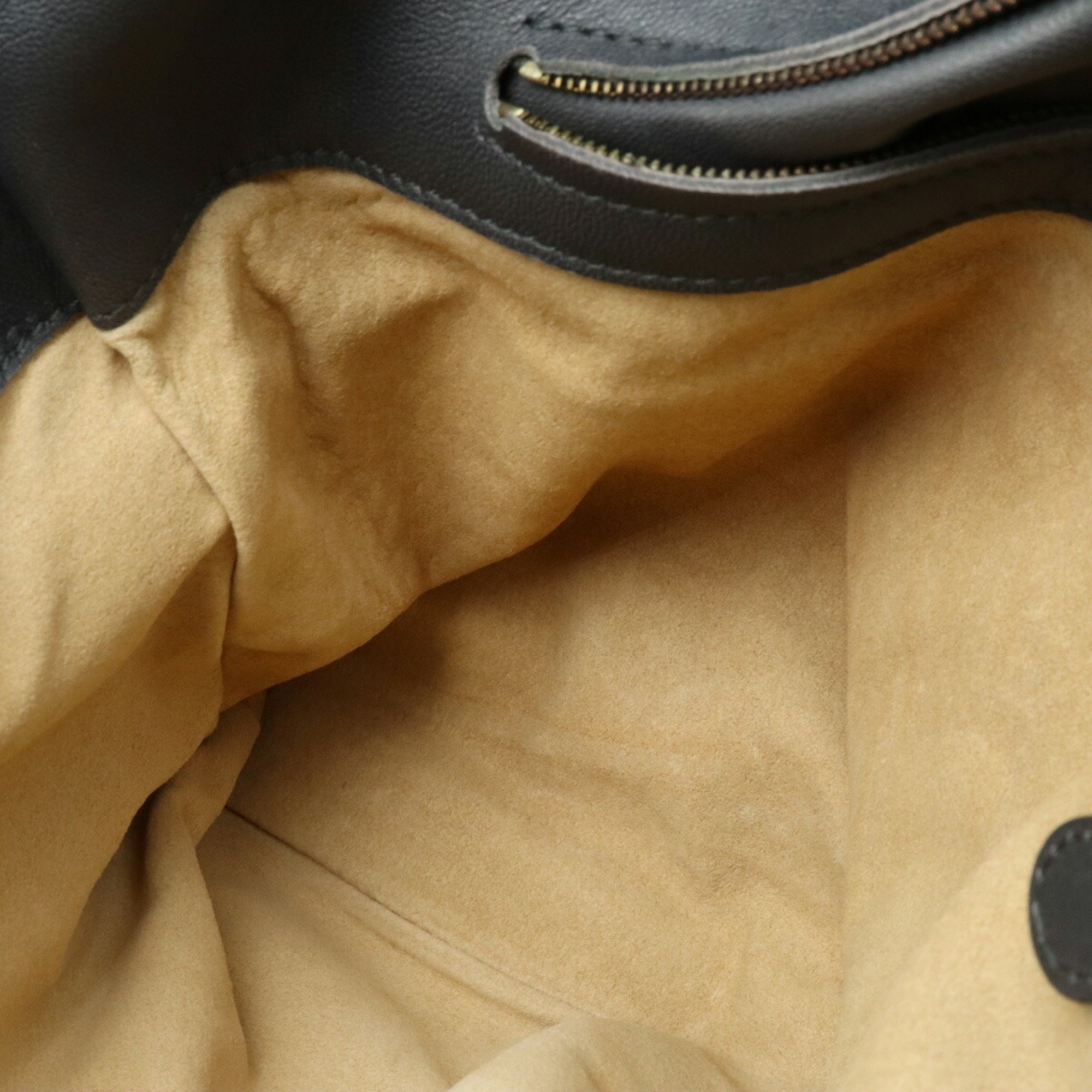 BOTTEGA VENETA Bottega Veneta Intrecciato Roma Bag Tote Shoulder Leather Dark Gray 171265