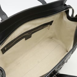 GUCCI GG embossed tote bag, shoulder leather, black, 625774