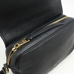 PRADA VITELLO PHENIX Shoulder Bag Leather NERO Black 1BD163