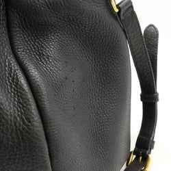 PRADA Prada Tote Bag Handbag Shoulder Leather NERO Black BN1777