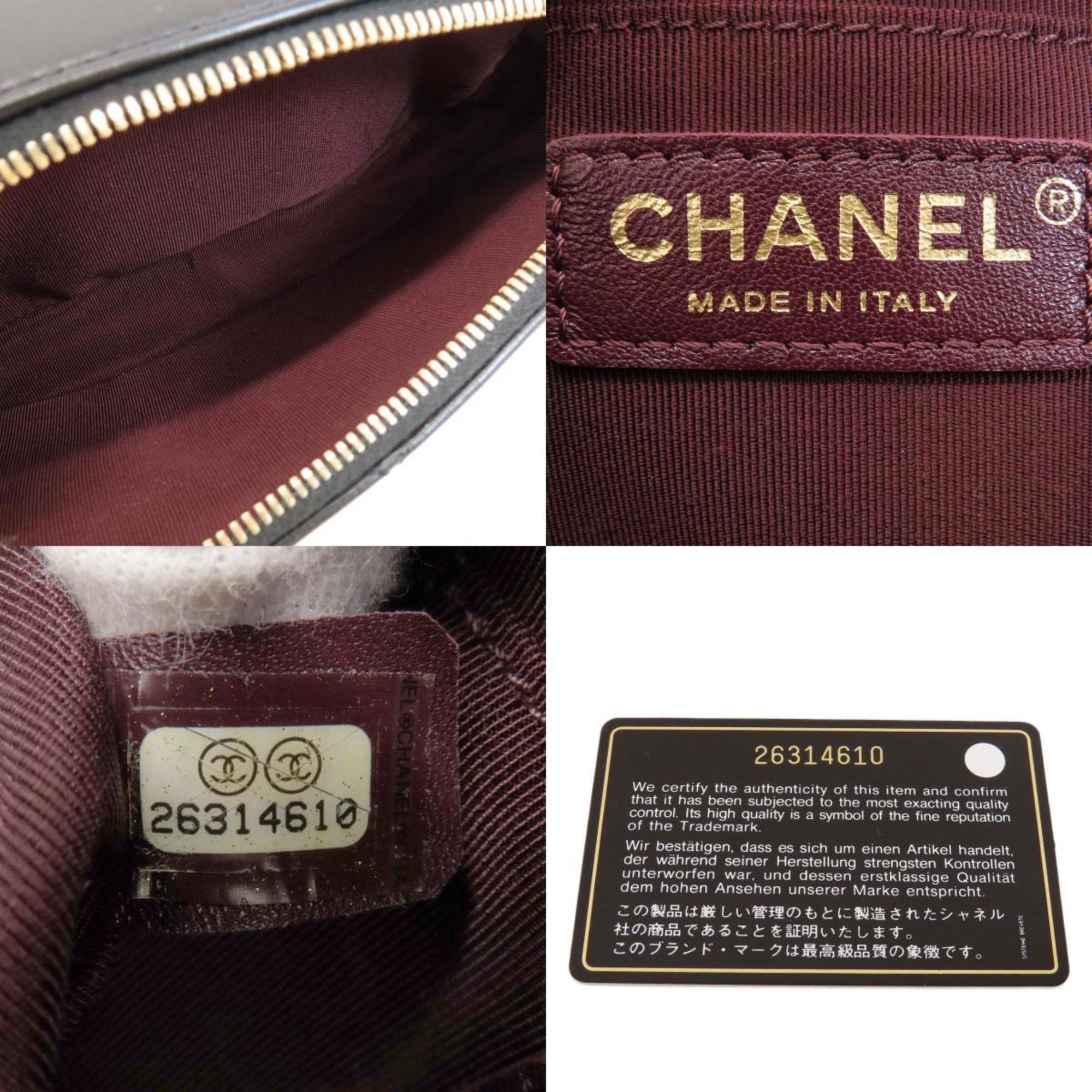 Chanel Chain Shoulder Coco Mark Bag Calfskin Women's