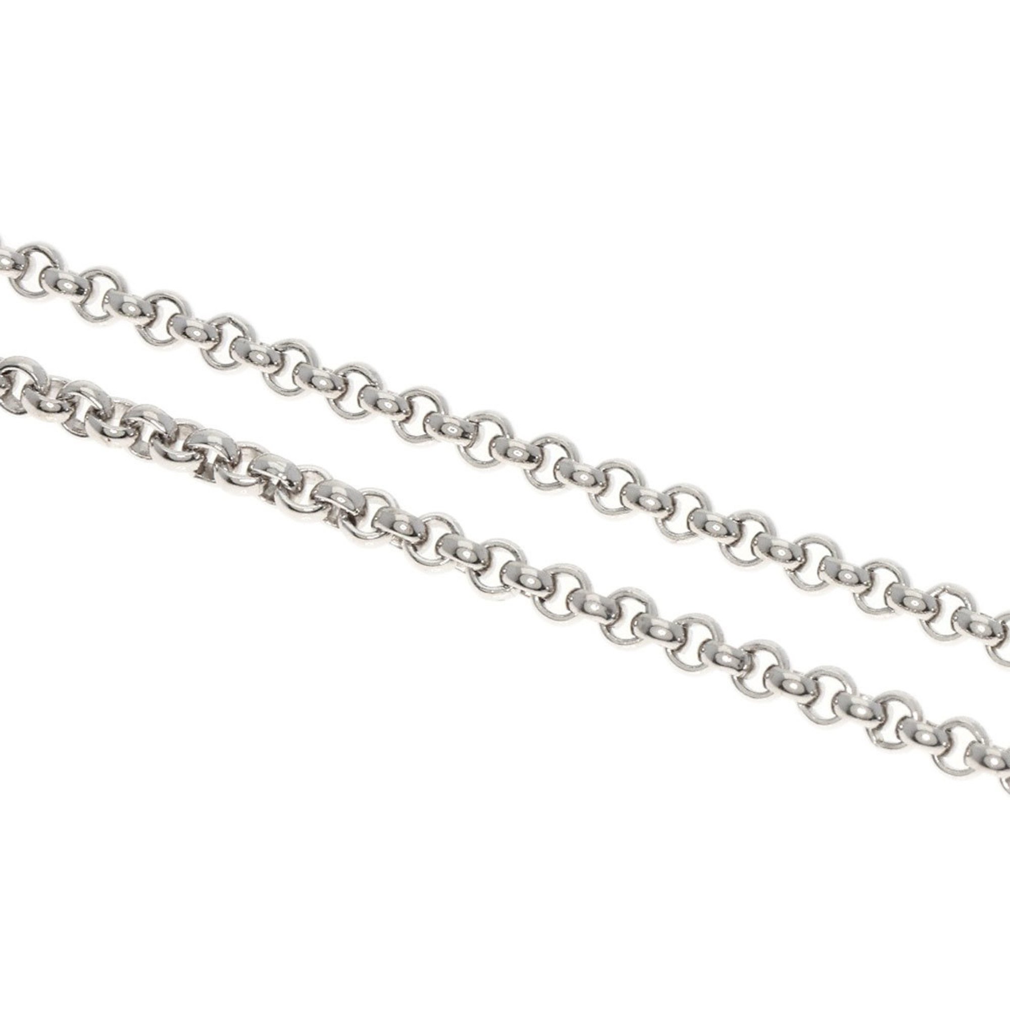 Chopard Chain Necklace 42cm K18 White Gold for Women