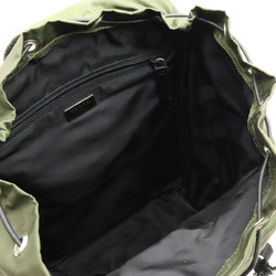 PRADA Prada Backpack Rucksack Daypack Nylon Khaki Black VZ0062