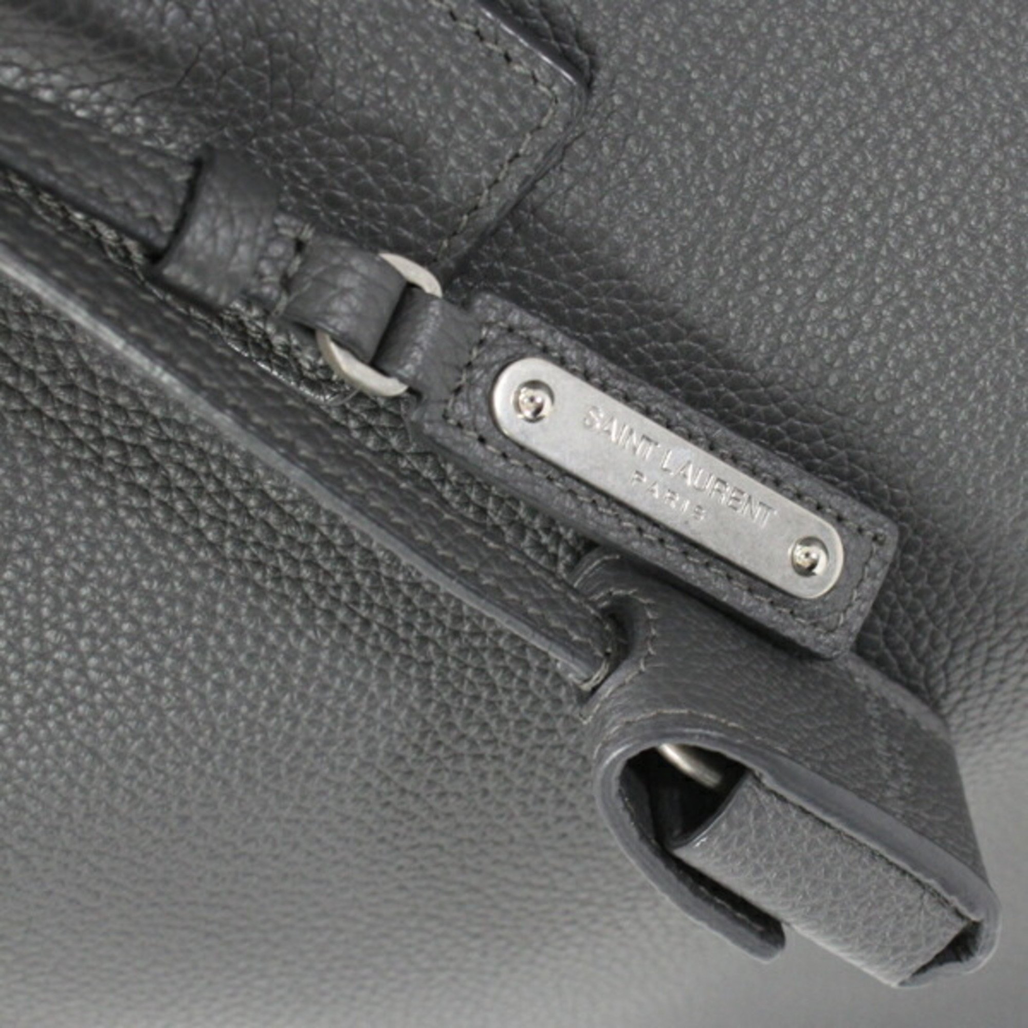 Saint Laurent Handbag North/South Sac du Jour Tote Bag Grey Grained Leather SAINT LAURENT Men's 480583