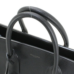 Saint Laurent handbag Sac de Jour large tote bag black grained leather SAINT LAURENT men's 631526 SAC DE JOUR TOTE