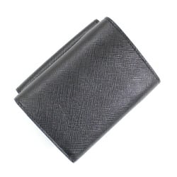 Prada Wallet Tri-fold Compact Small Black Coin Purse Wallet/Coin Case Folding Saffiano Leather Women Men PRADA 1MH021