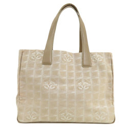 Chanel New Travel Line MM Tote Bag Nylon Jacquard Women's