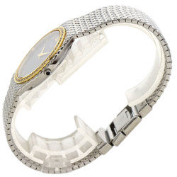 Seiko 8N70-6140 Credor Bezel Diamond Watch Stainless Steel SS K18YG Men's
