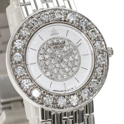 Seiko GTWE005 5A70-0380 Credor Diamond Bezel Watch K18 White Gold K18WG Ladies