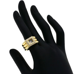 Chopard Happy Diamonds Square Ring, 18K Yellow Gold, Women's