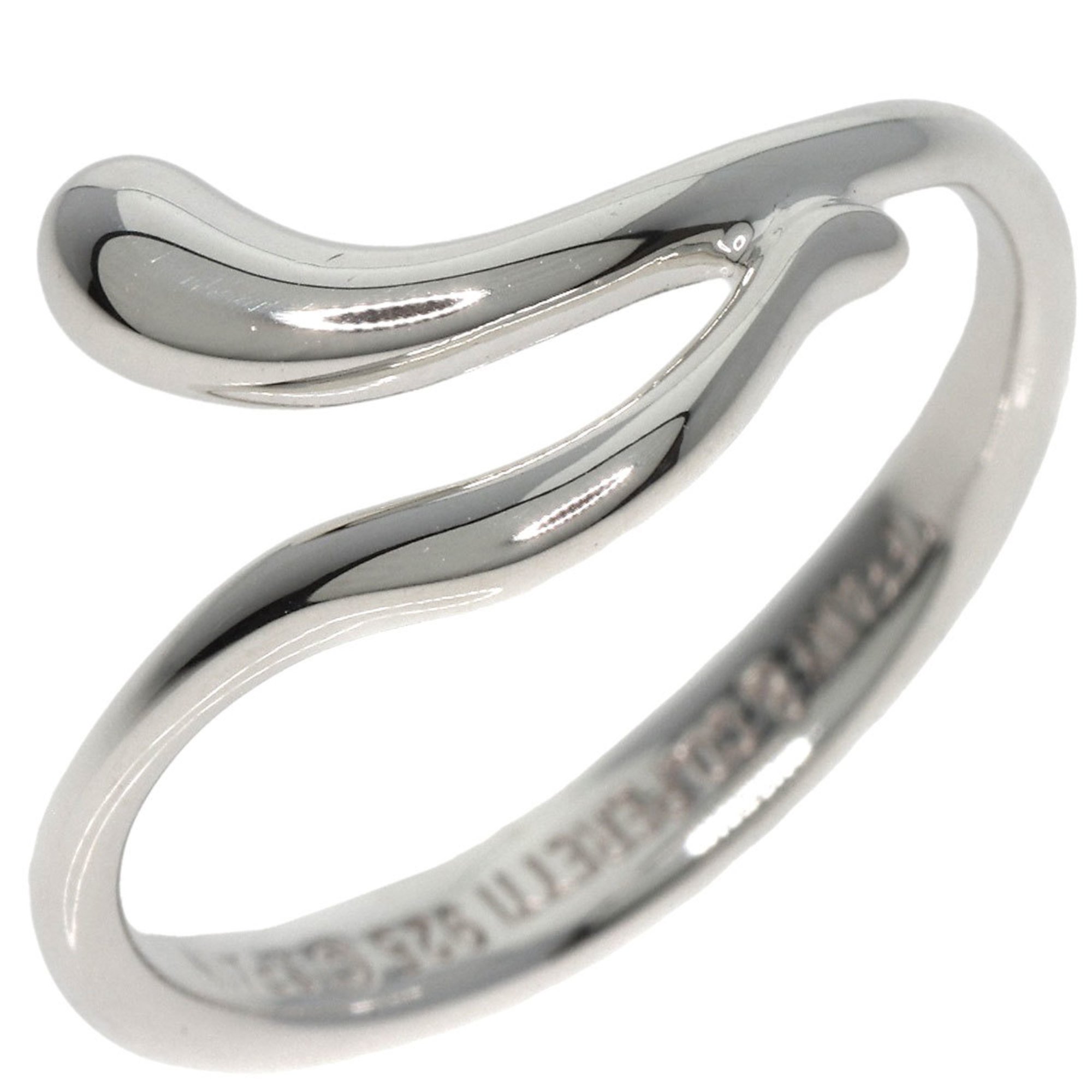 Tiffany teardrop ring, silver, ladies