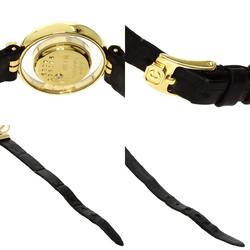 Chopard 20 5511 Happy Diamonds Watch, 18K Yellow Gold, Leather, Women's