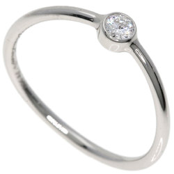 Tiffany Wave 1P Diamond Ring, Platinum PT950, Women's