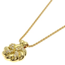 Christian Dior Dior Diamond Necklace K18 Yellow Gold Women's