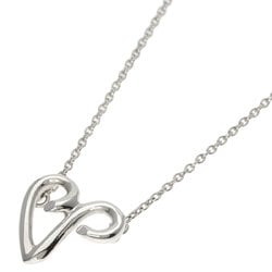 Tiffany Initial V Necklace Silver Women's