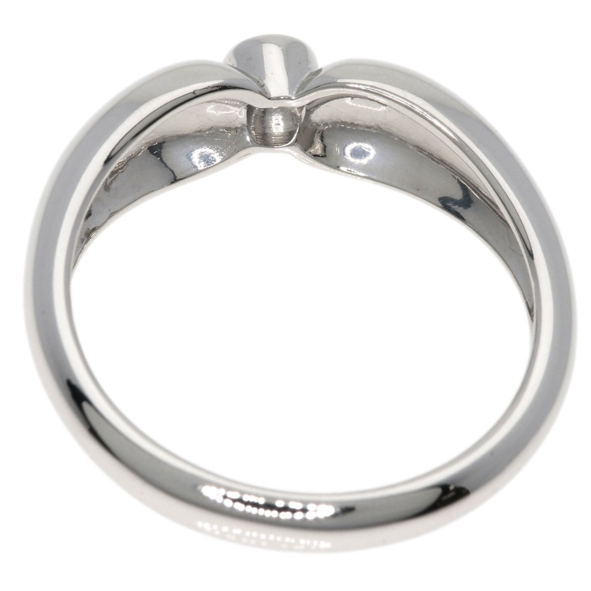 Tiffany Double Teardrop 1P Diamond Ring, Platinum PT950, Women's