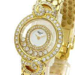 Chopard Happy Diamonds Watch, K18 Yellow Gold, K18YG, Diamond, Women's