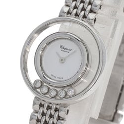 Chopard 20 6147 Happy Diamond Watch K18 White Gold K18WG Ladies