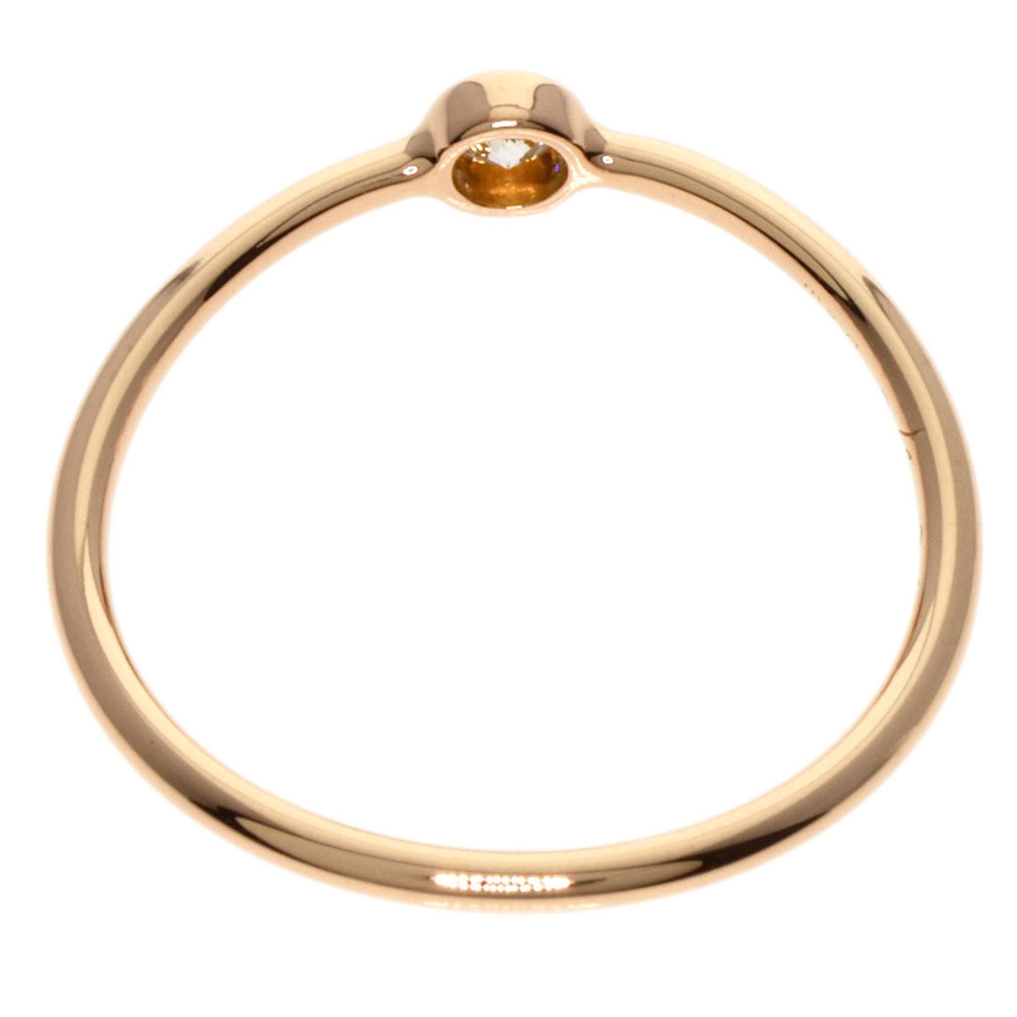 Tiffany Wave Single Row Diamond Ring, 18K Yellow Gold, Women's