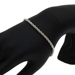 Tiffany Twisted Rope Bracelet Silver K14YG Women's