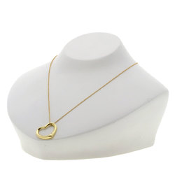 Tiffany Heart Necklace K18 Yellow Gold Women's