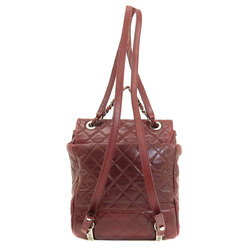 Chanel Matelasse Coco Mark Backpack/Daypack Calf Leather Women's
