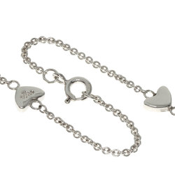 Tiffany Heart Link Lariat Necklace Silver Women's