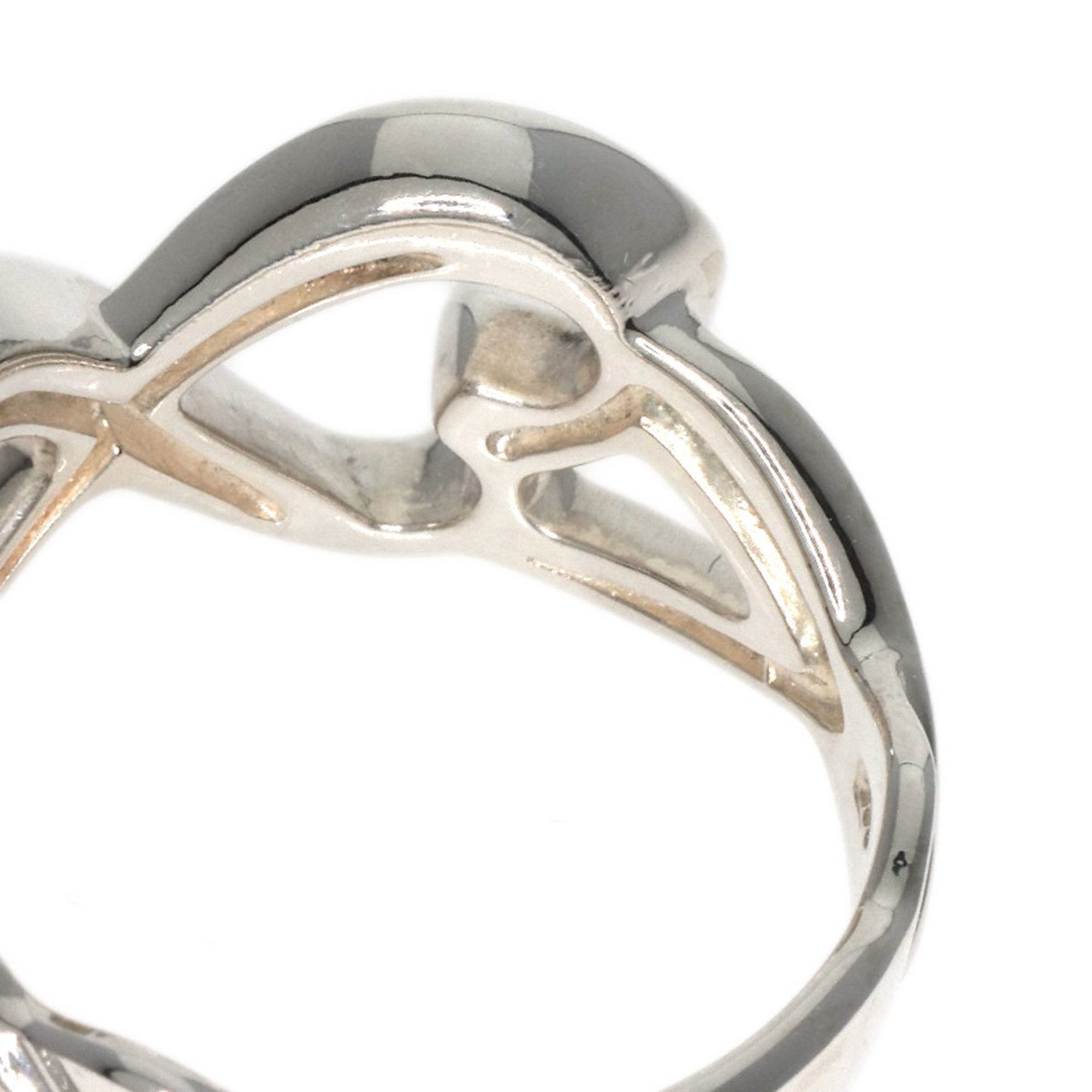Tiffany Double Loving Heart Ring, Silver, Women's