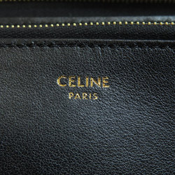 Celine Round C Charm Long Wallet Calfskin Women's