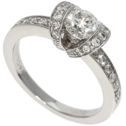 Tiffany ribbon motif diamond ring, platinum PT950, ladies