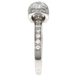 Tiffany ribbon motif diamond ring, platinum PT950, ladies