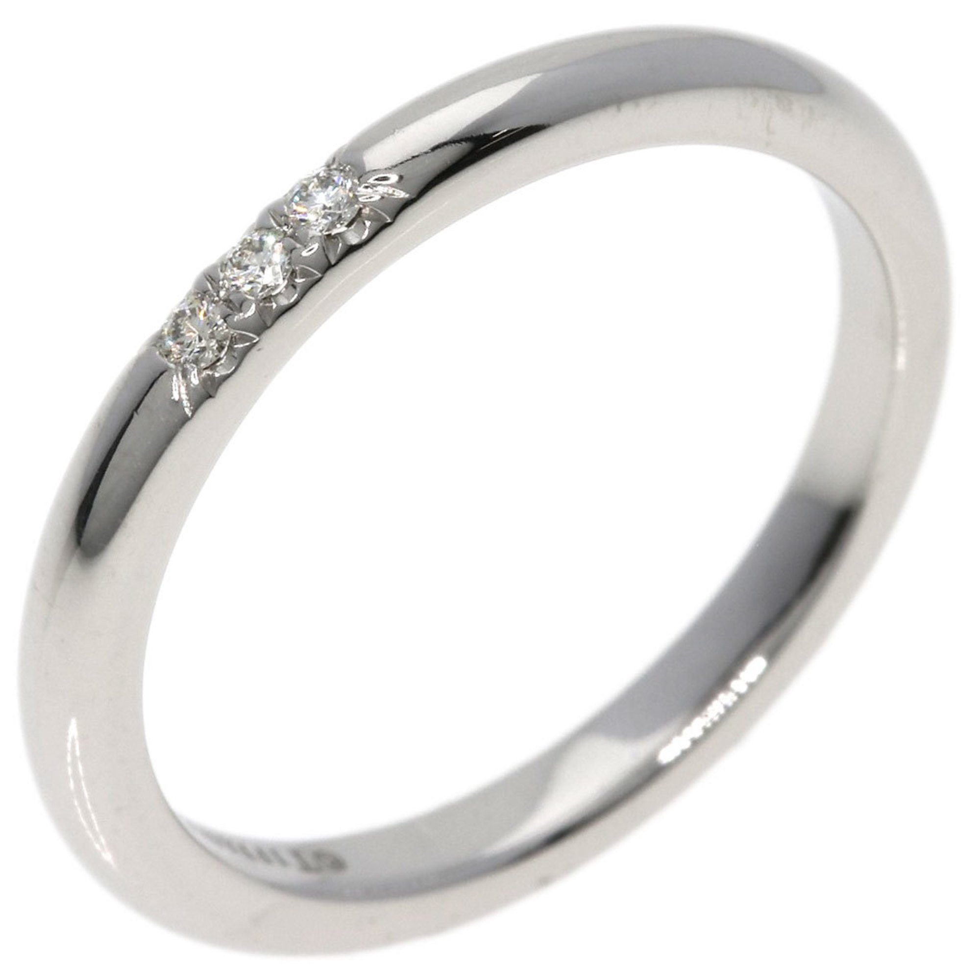 Tiffany Forever 3P Diamond Ring, Platinum PT950, Women's