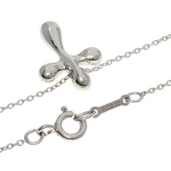 Tiffany small cross necklace silver ladies