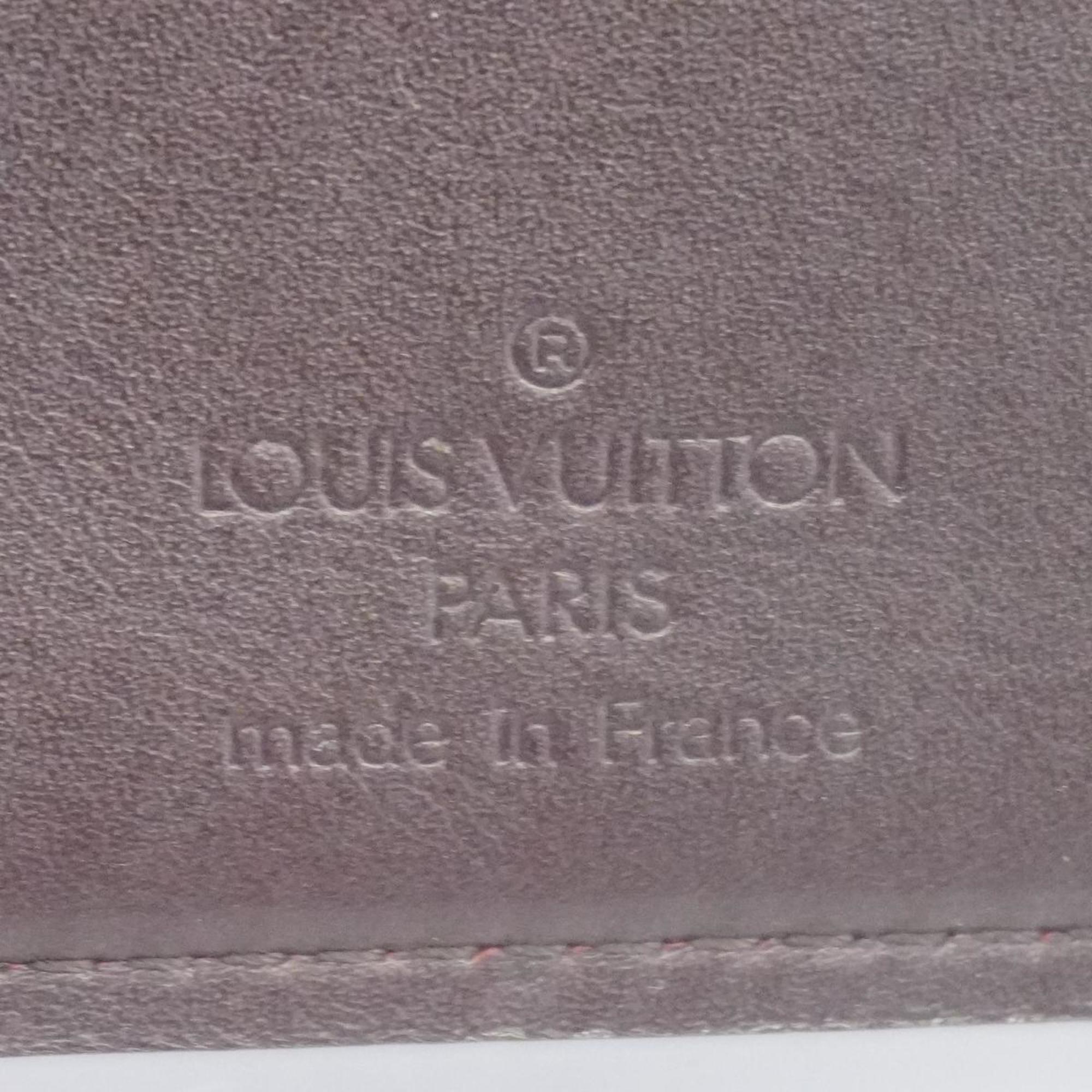 Louis Vuitton Wallet Vernis Portefeuille Viennois M93521 Amarante Ladies