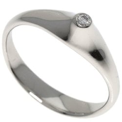 Tiffany Elsa Peretti 1P Diamond Ring, Platinum PT950, Women's