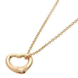 Tiffany Heart Necklace K18 Pink Gold Women's