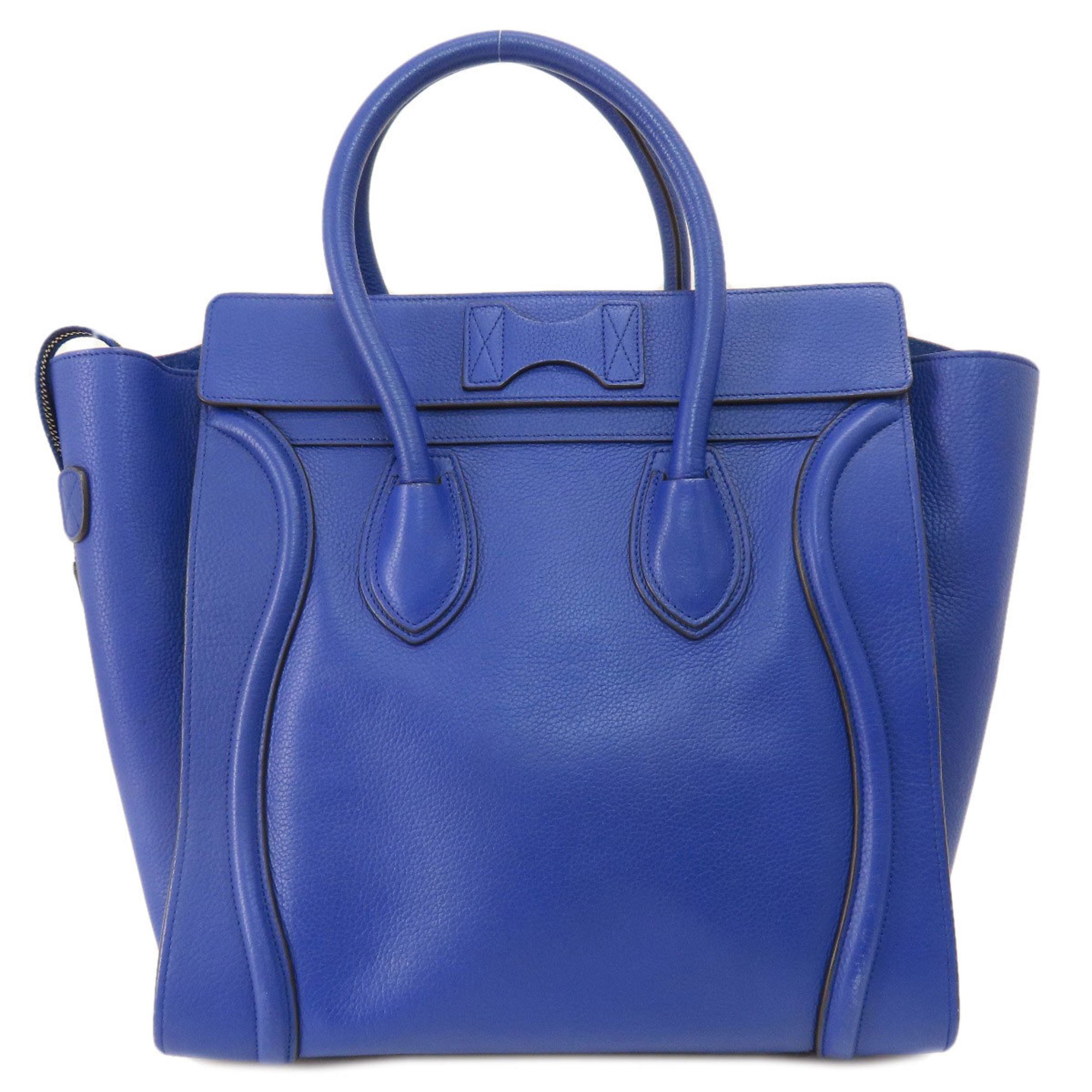 Celine Luggage Micro Tote Bag Leather Women's