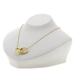 Tiffany Double Loop Necklace K18 Yellow Gold Women's