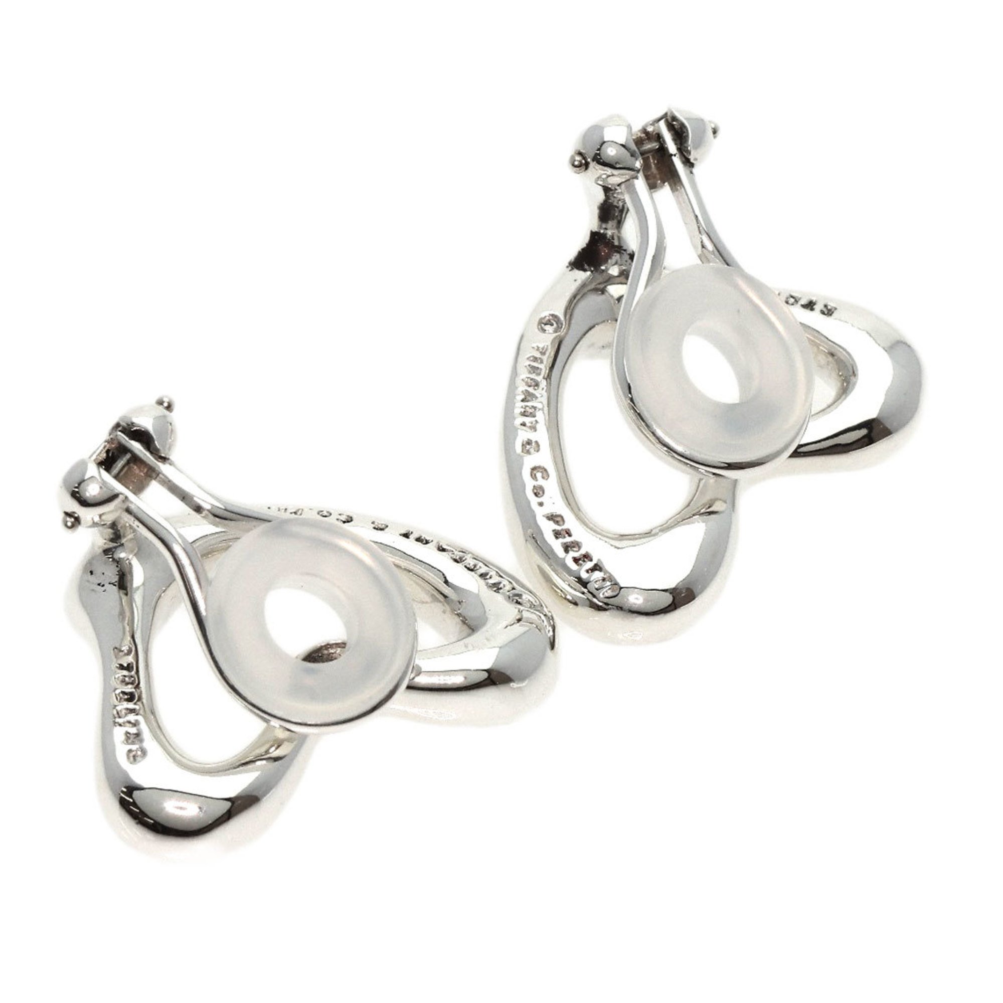 Tiffany Heart Medium Earrings Silver Women's