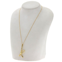 Tiffany Initial K Large Necklace K18 Yellow Gold Women's