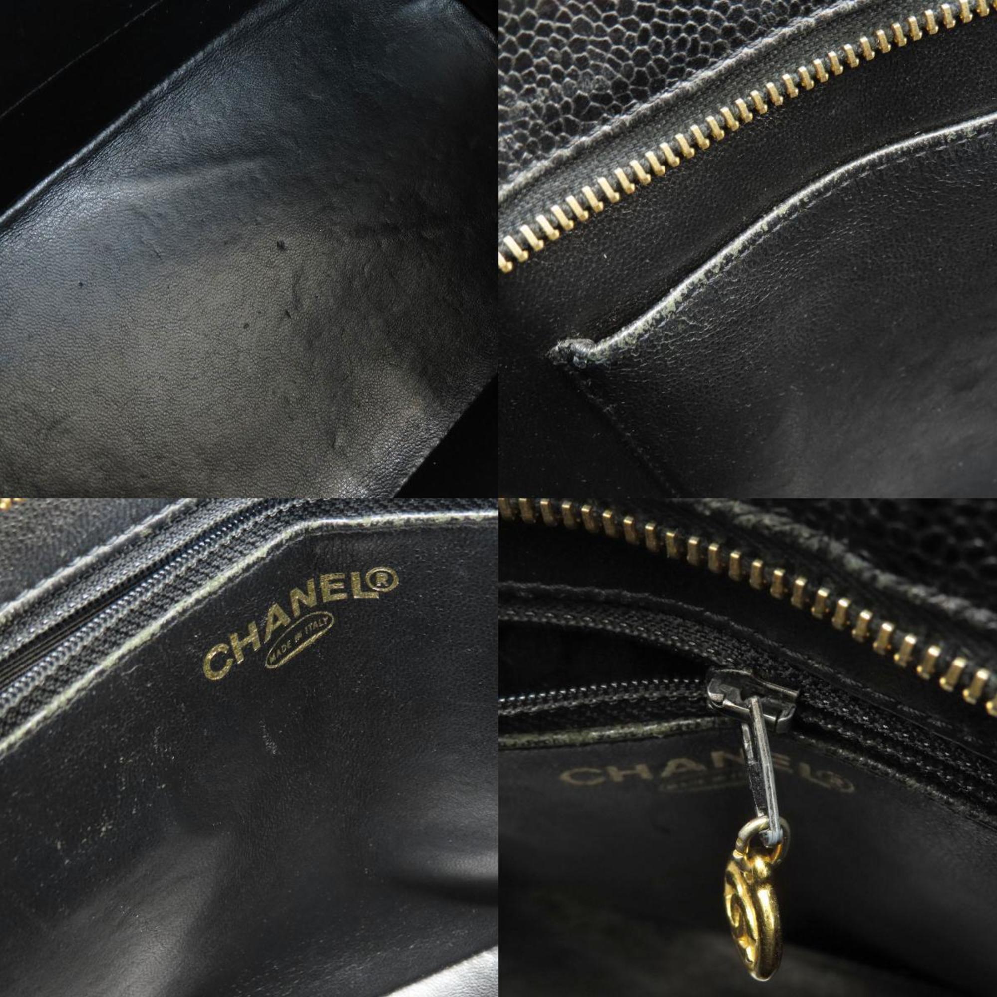 Chanel Reproduction Tote Bag Caviar Skin Women's