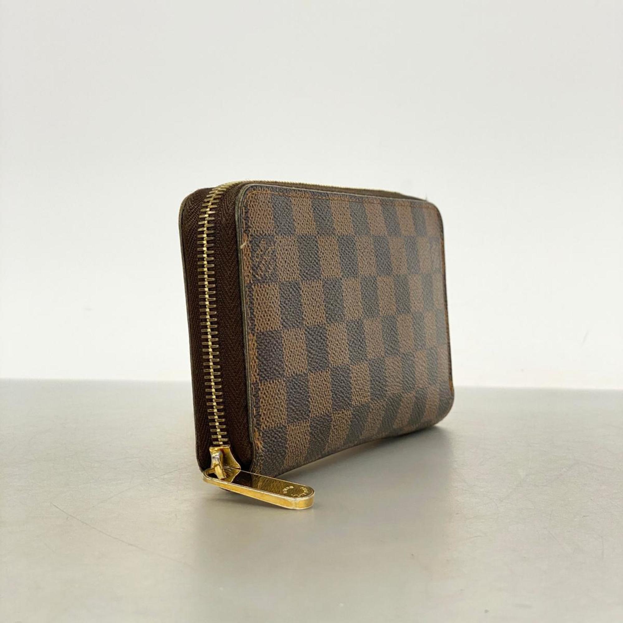 Louis Vuitton Long Wallet Damier Zippy N60015 Ebene Men's Women's