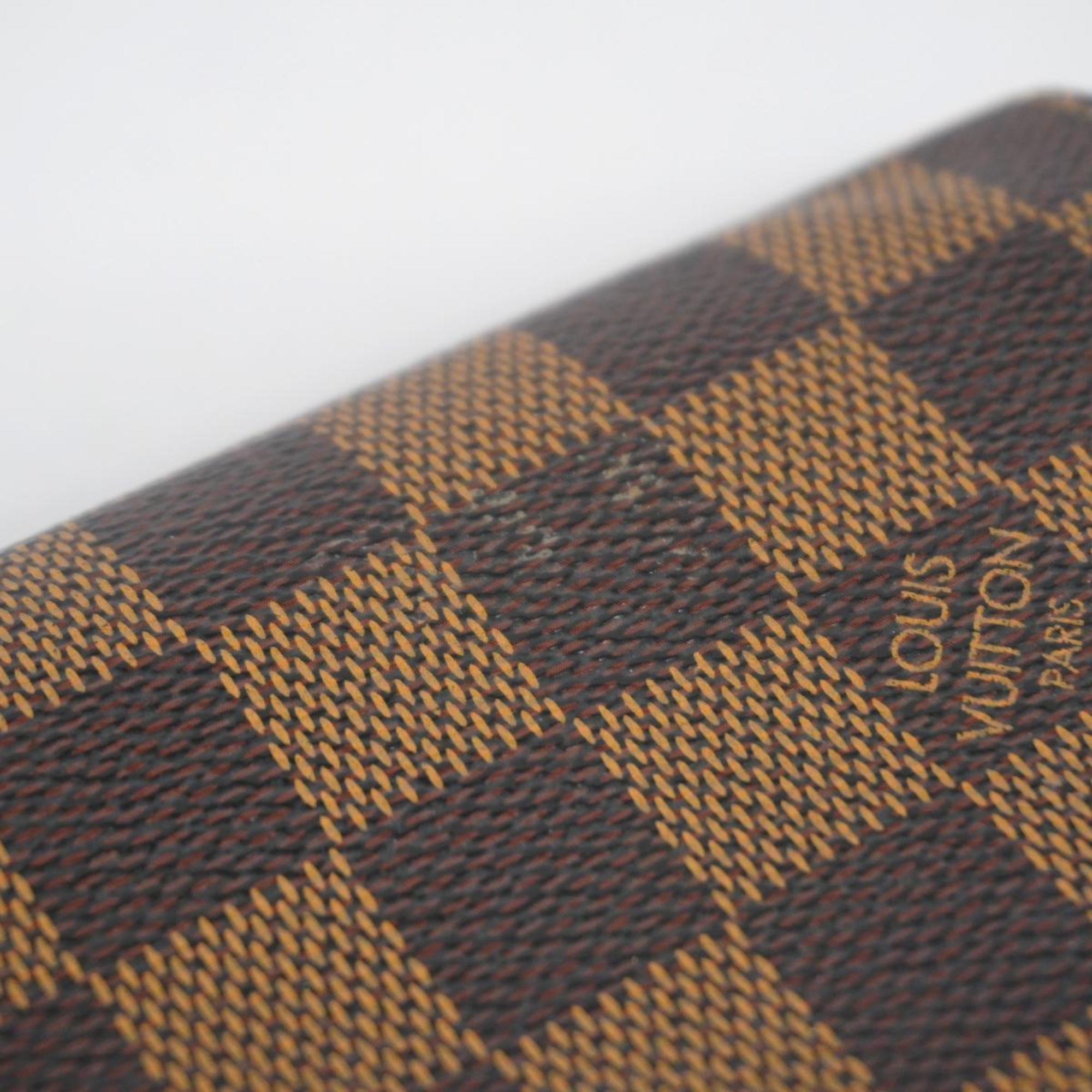 Louis Vuitton Wallet Damier Porte Monnaie Biet Tresor N61730 Ebene Men's Women's