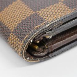 Louis Vuitton Wallet Damier Porte Monnaie Biet Tresor N61730 Ebene Men's Women's