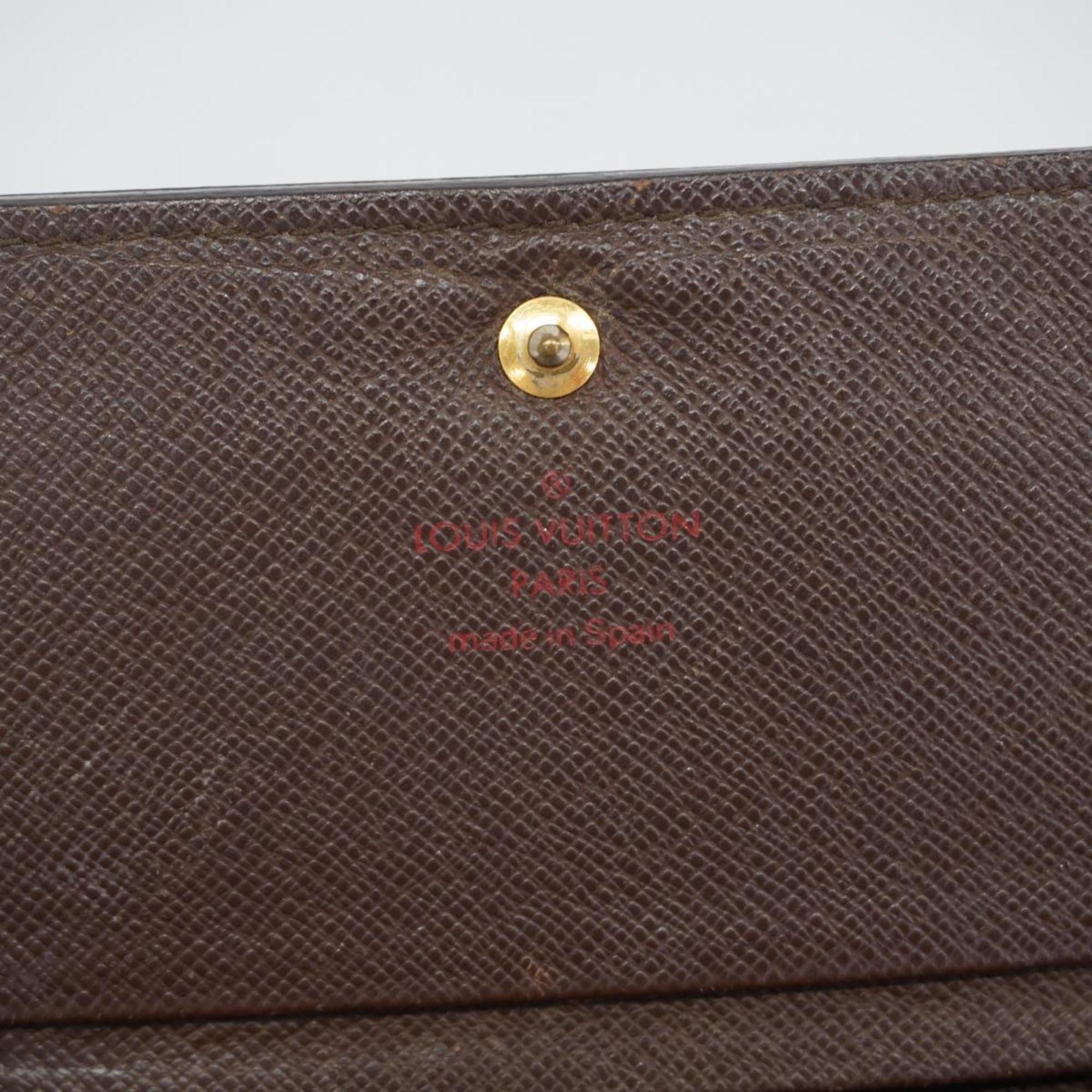 Louis Vuitton Wallet Damier Porte Monnaie Biet Tresor N61730 Ebene Men's Women's